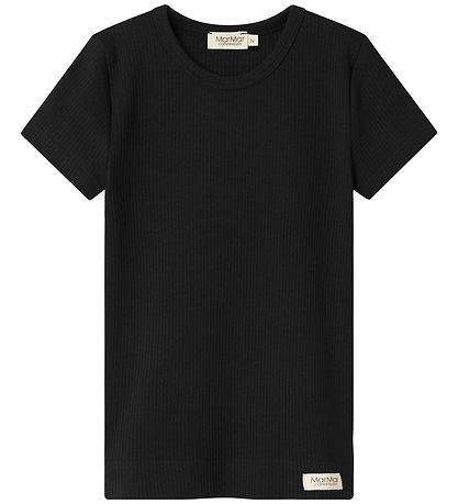 MarMar Stuttermabolur - Rib - Modal - Svart