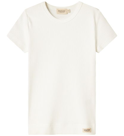 MarMar Stuttermabolur - Rib - Modal - Mjúkt White