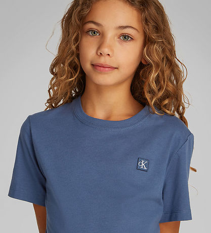 Calvin Klein T-Shirt - Mono Mini Abzeichen - Oceana