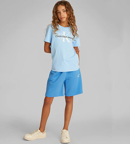 Calvin Klein T-Shirt – CK-Monogramm – Blue Bell