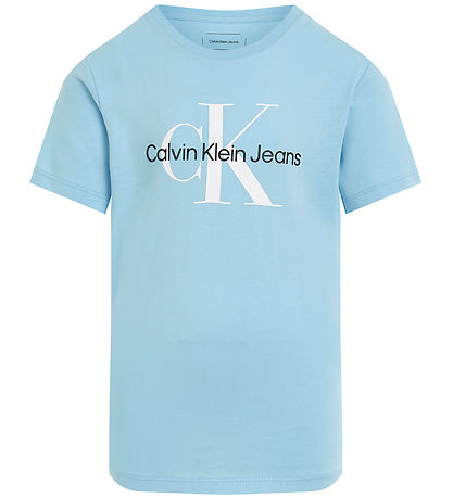 Calvin Klein T-Shirt – CK-Monogramm – Blue Bell