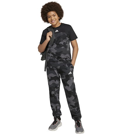 adidas Performance Sweatpants - J Camo FL - Svart/Vit