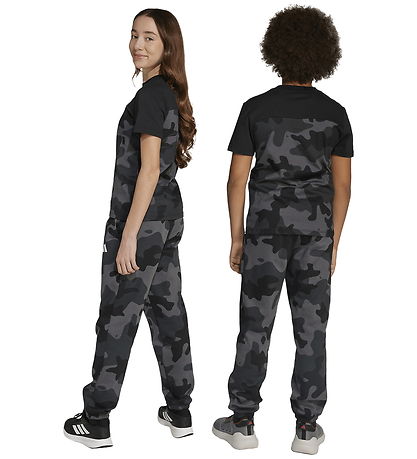 adidas Performance Sweatpants - J Camo FL - Svart/Vit