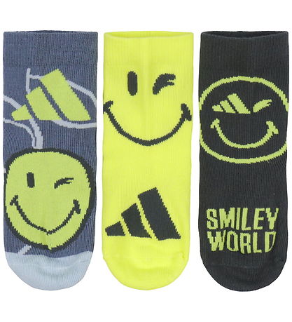 adidas Performance Sokkar - Smiley - Kolefni/Proloin/Byello