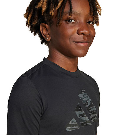 adidas Performance T-Shirt - J TR-ES CAM TE - Schwarz