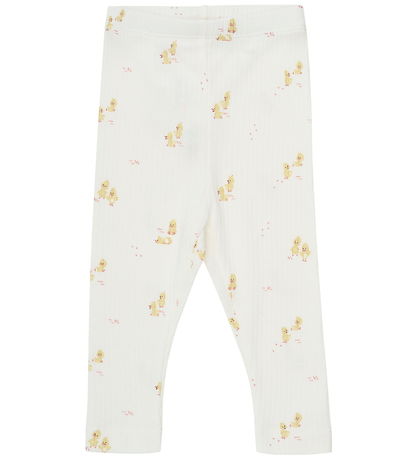 Minymo Set - Tröja/Byxor - Marshmallows White