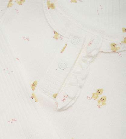 Minymo Set - Tröja/Byxor - Marshmallows White
