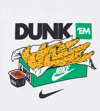 Nike Stuttermabolur - Dunk Em Tenders - Hvítir