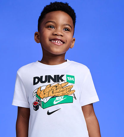 Nike Stuttermabolur - Dunk Em Tenders - Hvítir