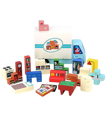 Vilac Logic game - Wood - 19 Bricks - Moving truck