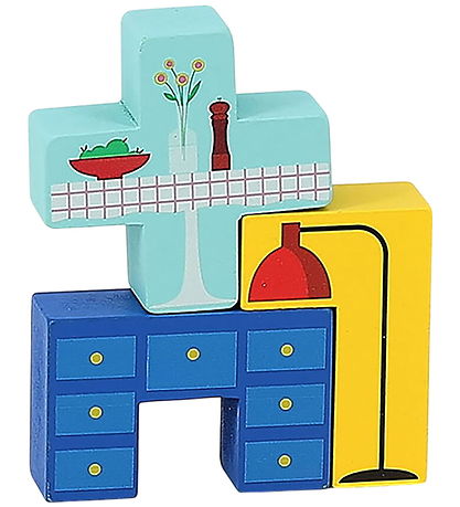 Vilac Logic game - Wood - 19 Bricks - Moving truck