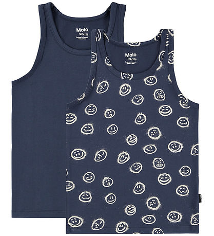 Molo Unterhemden - Jayden - 2er-Pack - Moods Blue