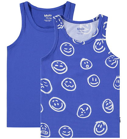 Molo Undershirt - Jayden - 2-Pack - Moon Moods Blue