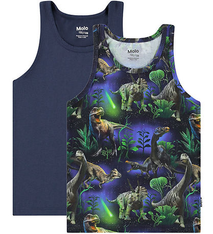 Molo Undershirt - Jayden - 2-Pack - Dino Galaxy