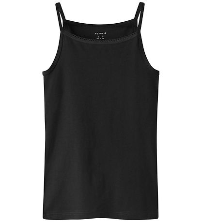 Name It Undershirt - NOOS - NkfStrap - 4-Pack - Black/w/2 x Brig