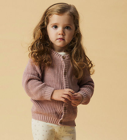 Lil' Atelier Cardigan - Prjónað - Núll - NmnEmlen - Misty Rose