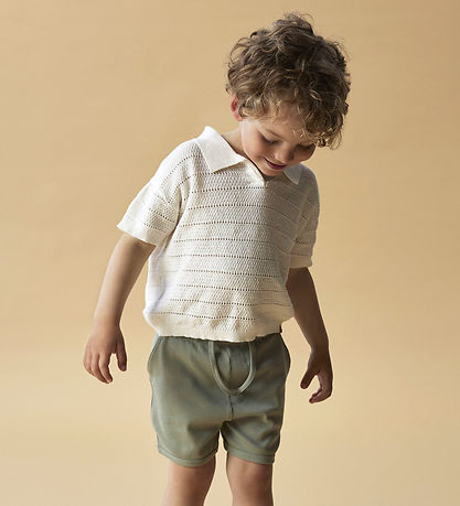 Lil' Atelier Shortsit - Joustinneule - NmmGago - Meriheinä