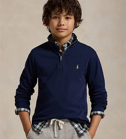 Polo Ralph Lauren Blússa M. Rennilás - Dökkblátt