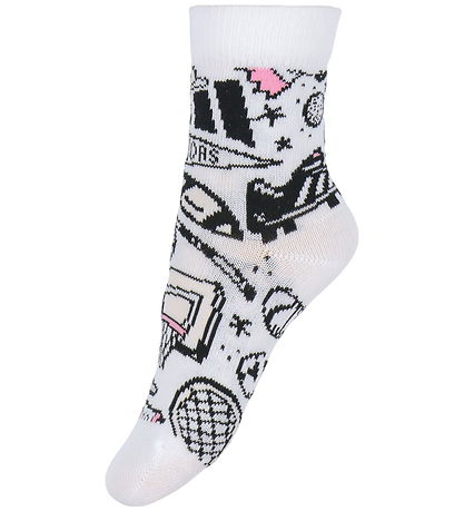 adidas Performance Socks - 3-Pack - K Doodle - Wonqua/White/Bl