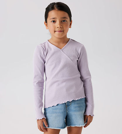 Name It Blouse - Rib - NkfFrida - Misty Lilac
