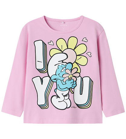 Name It Blouse - NmfFrida - The Smurfs - Pink Frosting