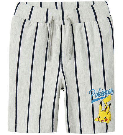 Name It Shorts Set - NkmMaska - Pokémon - Hellgrau-Meliert