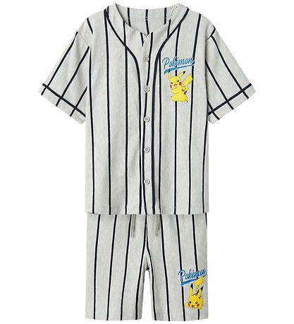 Name It Shorts Set - NkmMaska - Pokémon - Hellgrau-Meliert