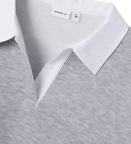 Name It Polo shirt - NkfBetsy - Grey Melange