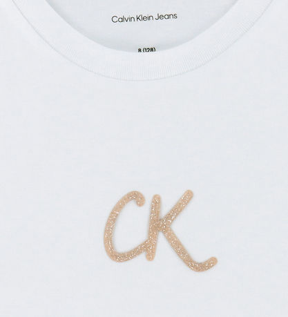 Calvin Klein T-shirt - Glitter - Bright White