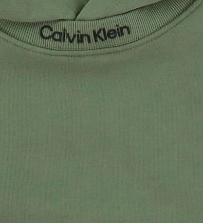 Calvin Klein Kapuzenpullover - Gesticktes Logo am Hals - Dusty O