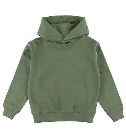 Calvin Klein Kapuzenpullover - Gesticktes Logo am Hals - Dusty O