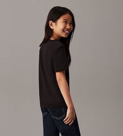Calvin Klein T-shirt - Mono Mini Badge - Ck Black