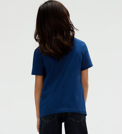 Calvin Klein T-skjorte - Mono Mini Merke - Blue Jean