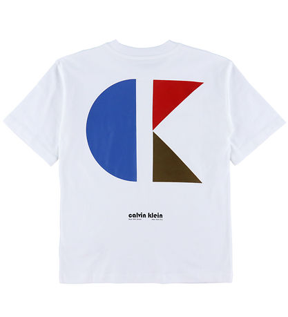 Calvin Klein T-shirt - Geo Ck Backprint - Bright White