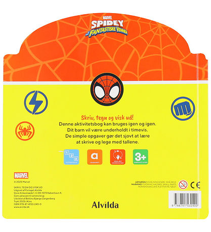 Alvilda Activity Book - Marvel Spidey - Write and Erase