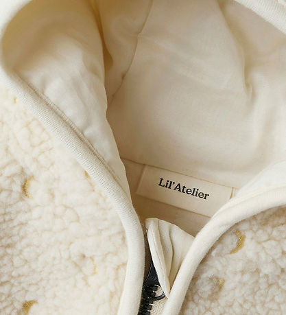 Lil' Atelier Fleece Jacket - NbnNalo - Turtledove/Moon