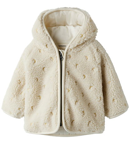 Lil' Atelier Fleece Jacket - NbnNalo - Turtledove/Moon