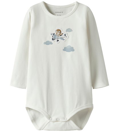Name It Bodysuit l/s - NbmCopilot - Cloud Dancer