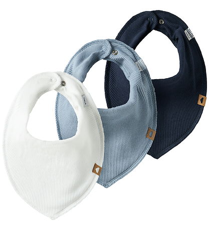 Name It Bib - 3-Pack - Rib - NbmYasimkillo - Cloud Dancer/You