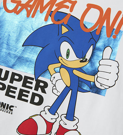 Name It T-Shirt - NkmJerry Sonic - Bright White