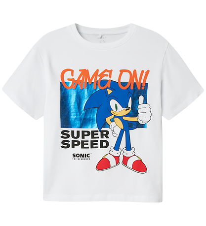 Name It T-Shirt - NkmJerry Sonic - Bright White
