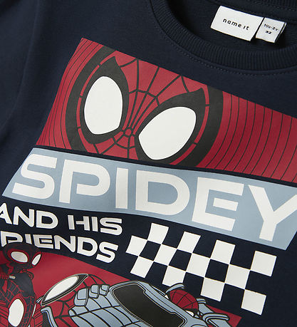 Name It Bluse - NmmJo - Spider-Man - Navy Blazer