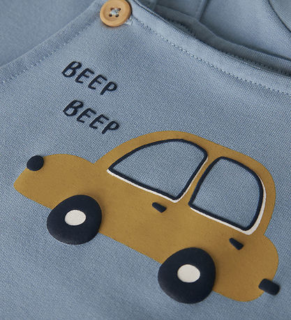 Name It Overalls - Sweat - NbmVonne - Dusty Blue/Car