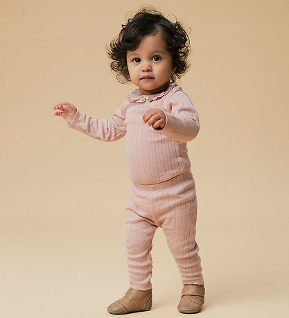 Lil Atelier Romper l/s - NbfRachel - Noos - Misty Rose m. Pointe