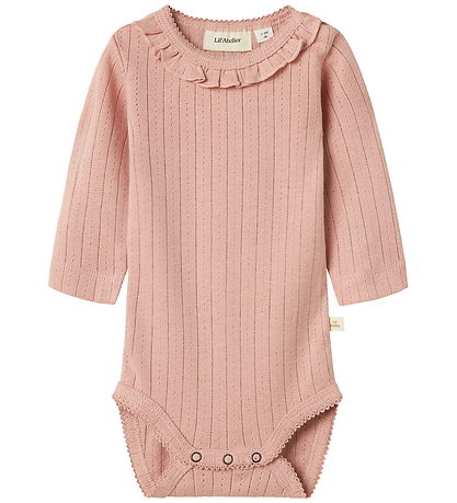 Lil Atelier Romper l/s - NbfRachel - Noos - Misty Rose m. Pointe