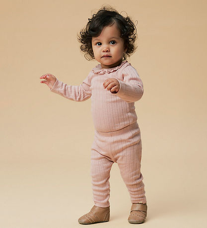 Lil' Atelier Leggings - NbfRachel - Noos - Misty Rose w. Pointel