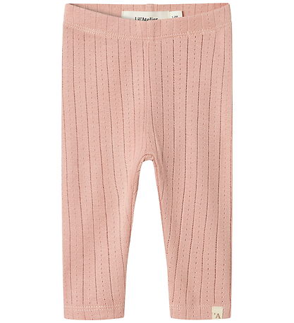 Lil' Atelier Leggings - NbfRachel - Noos - Misty Rose w. Pointel
