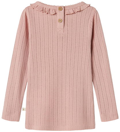 Lil' Atelier Blouse - NmfRachel - Noos - Misty Rose w. Pointelle