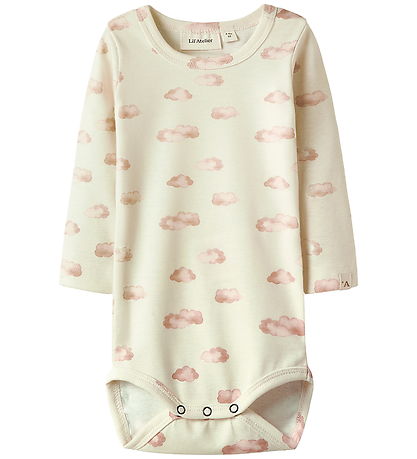 Lil' Atelier Bodysuit l/s - NbnLayo - Noos - Turtledove/Pink Clo