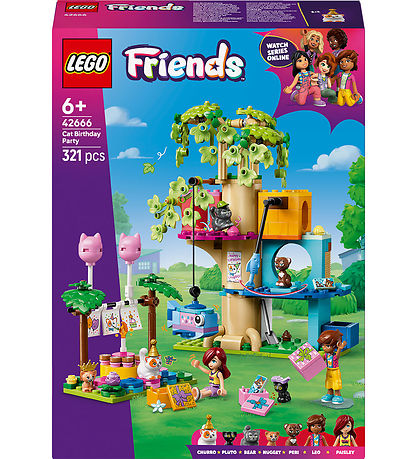 LEGO® Friends - Kattfödelsedagsfest och Trä... 42666 - 321 Delar